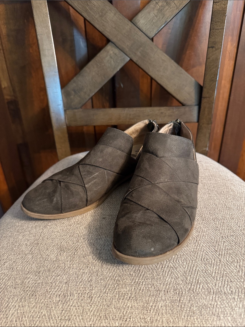 Women’s Slip-On Booties in Olive